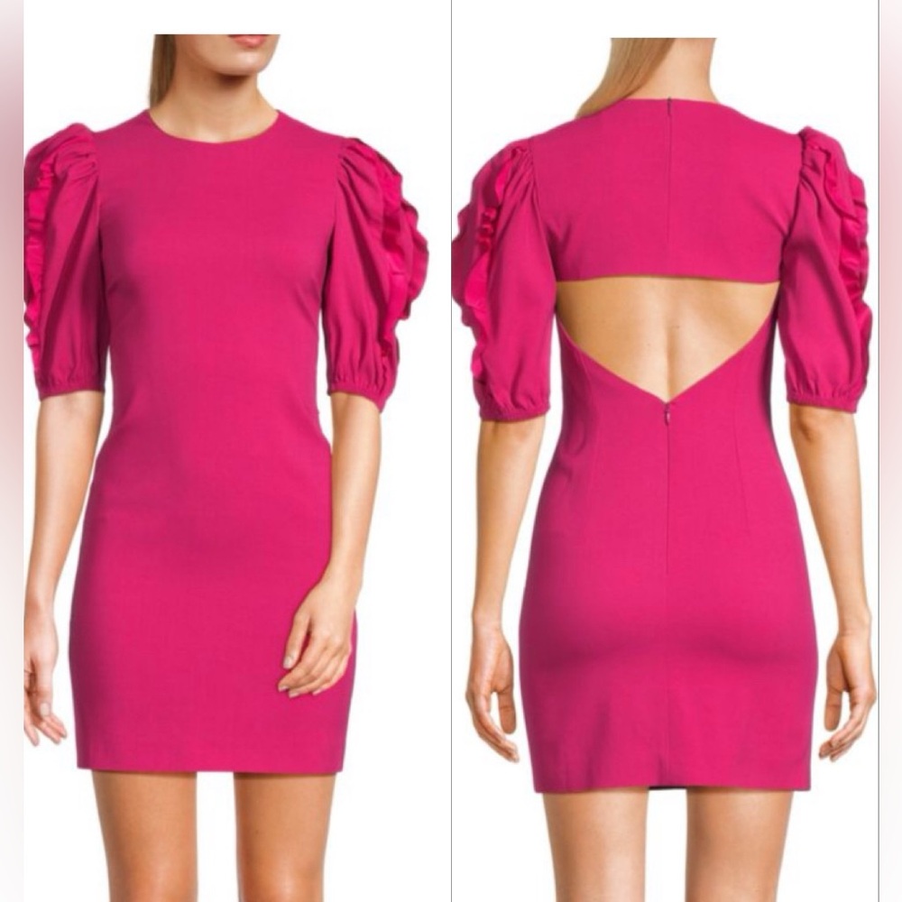 Red Valentino Fuchsia Dress Sz US8/IT44 AUTHENTIC NWT